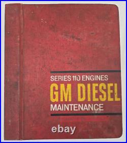 1966 GM Diesel 110 Engine Series Maintenance Book Detroit Diesel Series 71