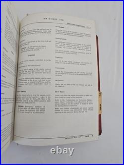 1966 GM Diesel 110 Engine Series Maintenance Book Detroit Diesel Series 71