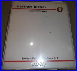 1993 Detroit Diesel Series 60 Engine Service Shop Repair Workshop Manual 6se483