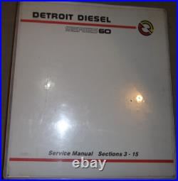 1993 Detroit Diesel Series 60 Engine Service Shop Repair Workshop Manual 6se483