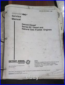 1996 Detroit Diesel Series 60 Engine Service Shop Repair Workshop Manual 6se483
