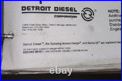 1996 Detroit Diesel Series 60 Engine Service Shop Repair Workshop Manual 6se483