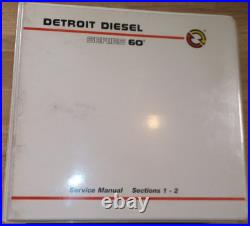 1999 Detroit Diesel Series 60 Engine Service Shop Repair Overhaul Manual 6se483