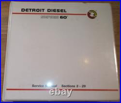 1999 Detroit Diesel Series 60 Engine Service Shop Repair Overhaul Manual 6se483