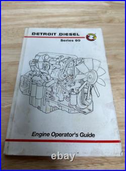 2001 Detroit Diesel Series 60 Engine Owner Operator Manual 14.0L 12.7L 11.1L