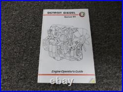 2001 Detroit Diesel Series 60 Engine Owner Operator Manual 14.0L 12.7L 11.1L