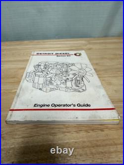 2001 Detroit Diesel Series 60 Engine Owner Operator Manual 14.0L 12.7L 11.1L