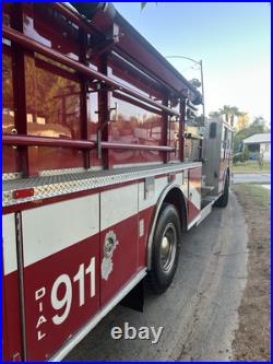 2001 Pierce Saber Fire Truck Detroit Turbo Diesel Allison Trans FLEET Service