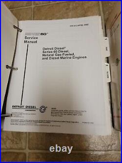 2002 2000 Detroit Diesel 12.7L 60 Series Engine Shop Service Repair Manual Set