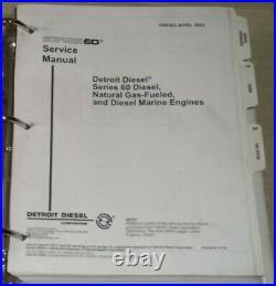 2002 Detroit Diesel Series 60 Engine Service Shop Repair Workshop Manual 6se483