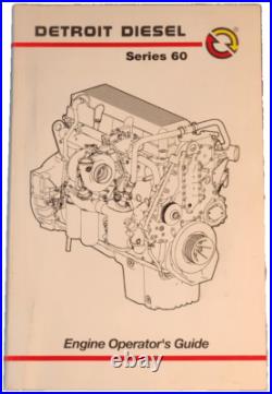 2005 Detroit Diesel Series 60 with Peel Off Info Sticker Engine Operator's Guide