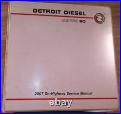 2007 Detroit Diesel Series 60 Engine Service Overhaul Repair Workshop Manual