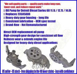 23505886 Oil Pump For Detroit Diesel Series 60 11.1l 12.7l 14.0l Diesel USA