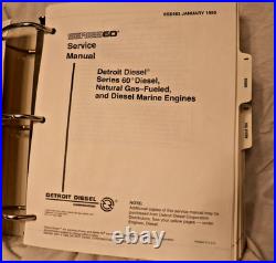 6SE483 Detroit Diesel Series 60 Service Manual Engine Sections 1-2 Heavy Duty HD