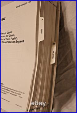 6SE483 Detroit Diesel Series 60 Service Manual Engine Sections 1-2 Heavy Duty HD