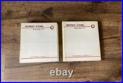 DETROIT DIESEL SERIES V-71 SERVICE MANUAL SET 1989 SECTIONS 1-3, 4-15 Free Ship