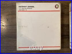 DETROIT DIESEL SERIES V-71 SERVICE MANUAL SET 1989 SECTIONS 1-3, 4-15 Free Ship