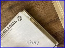 DETROIT DIESEL SERIES V-71 SERVICE MANUAL SET 1989 SECTIONS 1-3, 4-15 Free Ship