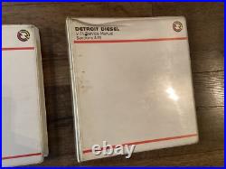 DETROIT DIESEL SERIES V-71 SERVICE MANUAL SET 1989 SECTIONS 1-3, 4-15 Free Ship