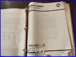 DETROIT DIESEL SERIES V-71 SERVICE MANUAL SET 1989 SECTIONS 1-3, 4-15 Free Ship