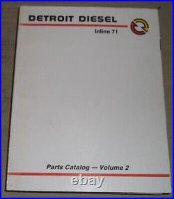 Detroit Diesel 3-71 4-71 6-71 Inline 71 Series Engine Parts Manual Book Catalog