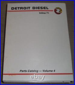 Detroit Diesel 3-71 4-71 6-71 Inline 71 Series Engine Parts Manual Book Catalog