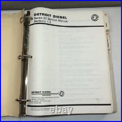 Detroit Diesel 53 Series Engine Service Repair Manual COMPLETE SET Sections 1-15 Detroit Diesel 53 Series Engine Service Repair Manual COMPLETE SET Sections 1-15