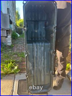 Detroit Diesel 60 Series 12.7L Engine Oil Pan P/N 23521170 OEM USED. EX23 Detroit Diesel 60 Series 12.7L Engine Oil Pan P/N 23521170 OEM USED. EX23