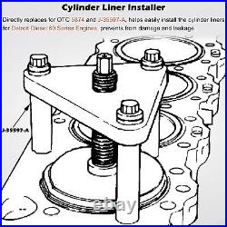 Detroit Diesel 60 Series 14L 12.7L Cylinder Liner Installer Tool J-35597-A, 5874