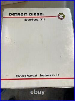 Detroit Diesel 71 series service manuals, 2 volumes