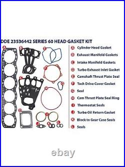 Detroit Diesel DDE 23536442 Series 60 EGR Cylinder Head Gasket Kit Automo