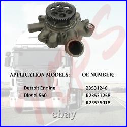 Detroit Diesel DDE-R23535018 Engine Water Pump 23531246 R23531258, 60 Series