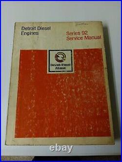 Detroit Diesel Engine 92 Series Service Repair Manual