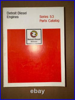Detroit Diesel Engines, Series 53 Parts Catalog Manual, Books 1-4, 6SP124 1978