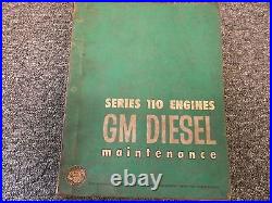 Detroit Diesel GM 110 Series Engine Factory Original Shop Service Repair Manual