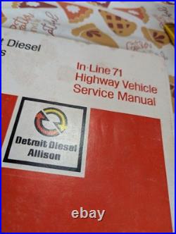 Detroit Diesel Inline 71 Series Service & Parts Manuals In-line