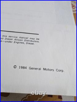 Detroit Diesel Inline 71 Series Service & Parts Manuals In-line