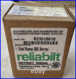Detroit Diesel S60 Remanufactured Engine Fuel Pump R23518610 Reliabilt Series 60