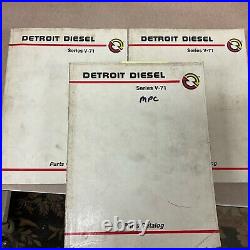 Detroit Diesel SERIES V-71 PARTS CATALOG MANUAL BOOK LIST ENGINE GUIDE pn 6SP126