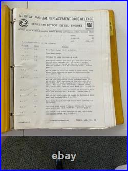 Detroit Diesel Series 149 Engine Service Manual GM Allison Binder 6SE313 OEM
