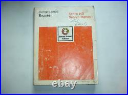 Detroit Diesel Series 149 Engines Factory Service Shop Overhaul Manual CLEAN'83 Detroit Diesel Series 149 Engines Factory Service Shop Overhaul Manual CLEAN'83