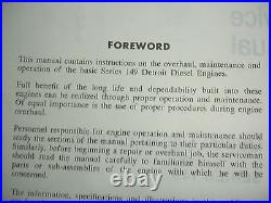 Detroit Diesel Series 149 Engines Factory Service Shop Overhaul Manual CLEAN'83 Detroit Diesel Series 149 Engines Factory Service Shop Overhaul Manual CLEAN'83