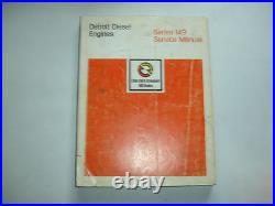 Detroit Diesel Series 149 Engines Factory Service Shop Overhaul Manual CLEAN'83 Detroit Diesel Series 149 Engines Factory Service Shop Overhaul Manual CLEAN'83