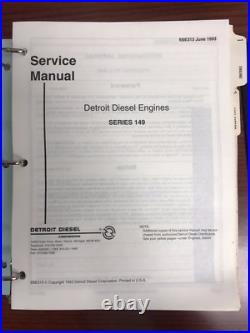 Detroit Diesel Series 149, Service Manual, Sections 1-15