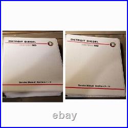 Detroit Diesel Series 50 Service Manual 2 Binders Section 1-14 Entire Engine