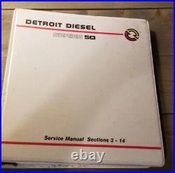 Detroit Diesel Series 50 Service Manual 2 Binders Section 1-14 Entire Engine