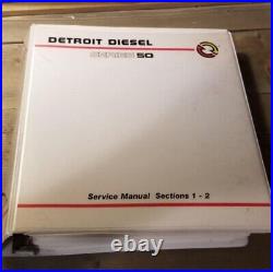 Detroit Diesel Series 50 Service Manual 2 Binders Section 1-14 Entire Engine