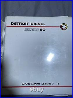 Detroit Diesel Series 50 Service Shop Repair Book Manual Complete 1-15 6se50