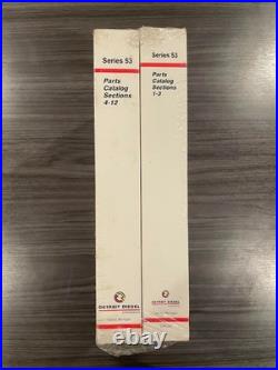 Detroit Diesel Series 53 Parts Catalog Sections 1-3 and 4-12 STILL IN PACKAGING