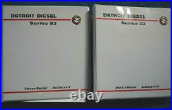 Detroit Diesel Series 53 Service manuals 2 binders sections1-3 sections4-15 good